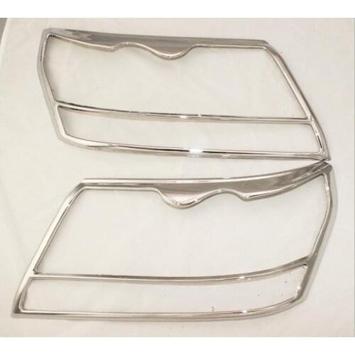 Car headlight frame Head Light Lamp Cover Trim For Suzuki Grand Vitara 2008-2014 ABS chrome plated Car Styling Accessory