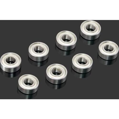 Free Shipping 8pcs Metal bearings 5*11*4mm for 1/10 RC Electric car model Axial SCX10 JEEP Wrangler 90022 90027 90028 etc