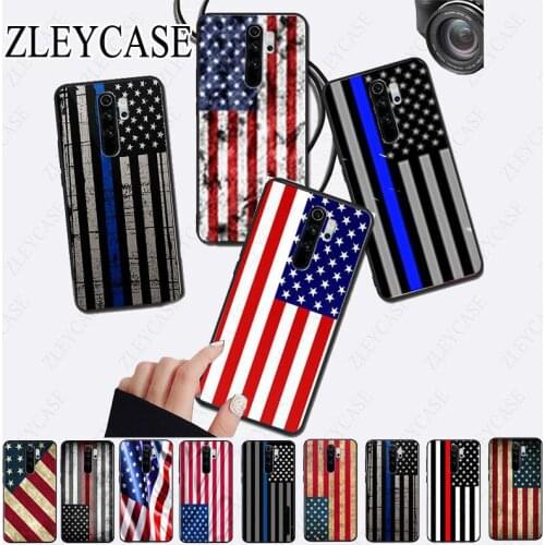 American flag Black Cell Phone Case for redmi note8pro note7 note5 note6pro 7 7A 8A 8 Note 8T note9s note9pro Coque Shell