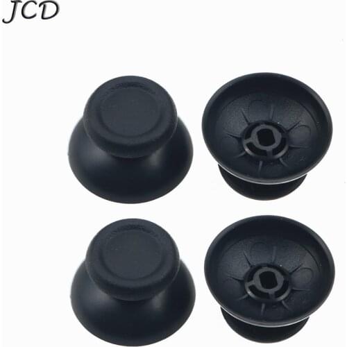 JCD 4pcs/lot Black 3D Analog Joystick Replacement thumb grips Caps Buttons for Sony PlayStation 4 PS4 Gamepad Controller
