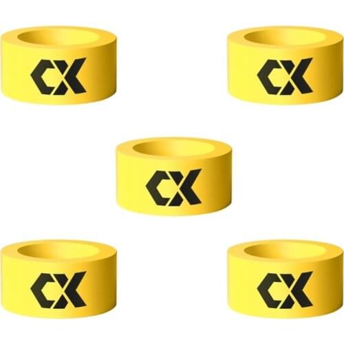 5Pcs/Pack Soft Flexible Silicone Elastic Float Stopper Fishing Rod Clip Stop Tackle Anti-skid Ring Fishing Rod Sleeve