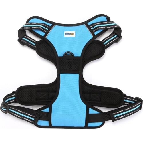 Kaatapet New Luxury Reflective No Pull Quick Release Pet Supplies Adjustable Padded Dog Harness Vest Dog Collar