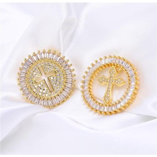 Hot Sale Women Girls Necklace Charm Gold Color Bracelet Pendant High Quality Copper Zircon Jewelry Christmas Gift Diy Making