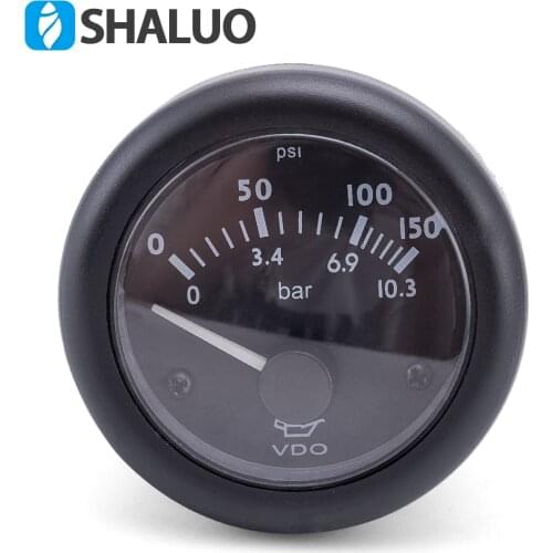 24V VDO Diesel Engines Oil Pressure Gauge Size 52mm