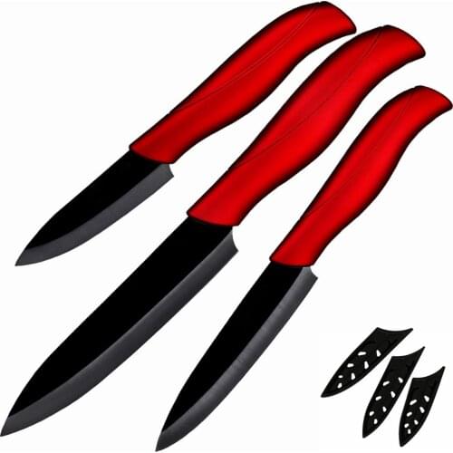 3 4 5 Inch Nano-Ceramic Knife Sets Kitchen Cooking Knife Sharp Light Paring Utility Slicing Knife Kitchen Knives Cooking Tools