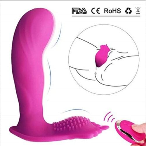 Wearable Vibrator Clitoris and G-Spot Stimulator Remote Control Vibrate Masturbation Dildo Toys for Women Sex Toys Sex Machine