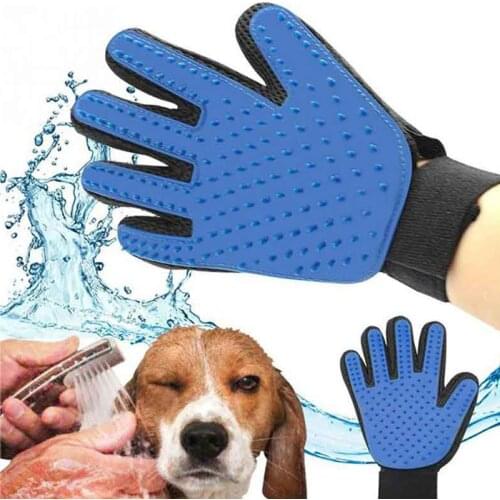 New Dog Cat Hair Brush Glove Grooming Comb Supply Finger Cleaning For Pet Cleaning Massage Pet Cats Hair Brush Glove For Animal