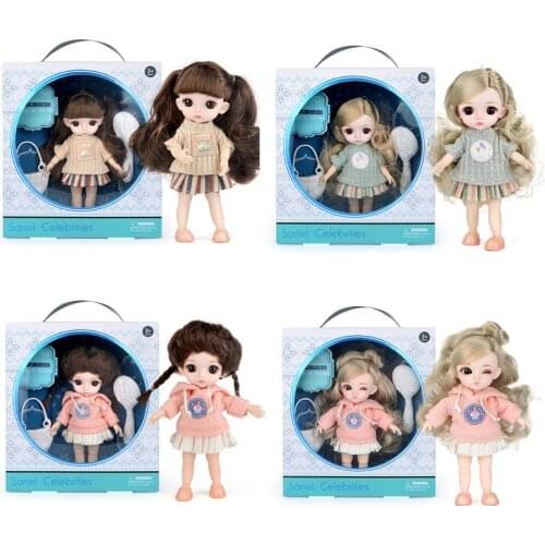 16cm Bjd Joint Doll Cute Set Girl Child Birthday Christmas Gift Toy