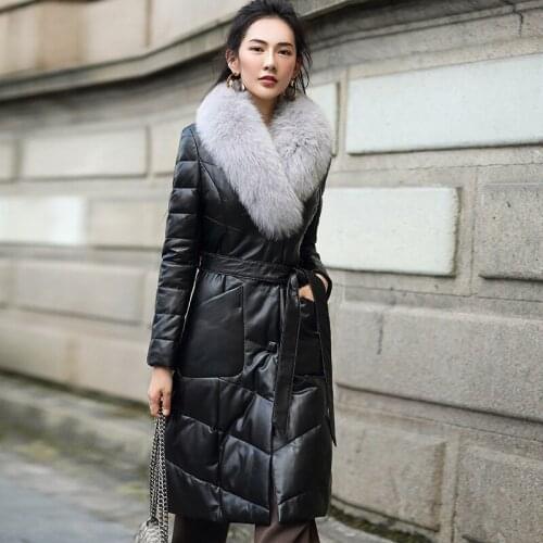 ZVAQS Women's Leather Jackets With Fur