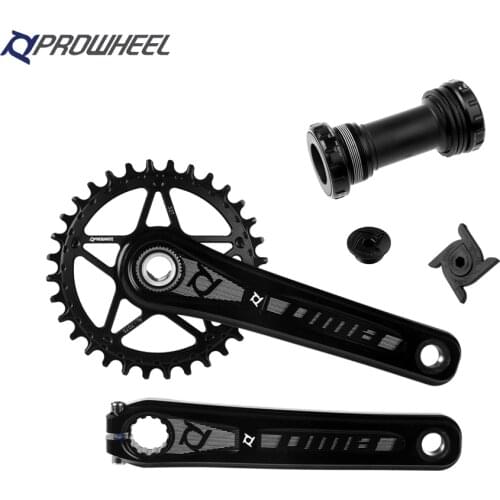 Prowheel DMB Mountain Bike Crankset 170/175mm Crank GXP Narrow Wide Sprockets 32T 34T 36T 38T with Bottom Bracket BB