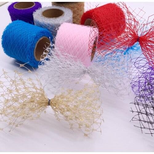 1Pcs Edges and corners Mesh Braid Net Yarn Ribbons Colorful Organza Ribbon for DIY Crafts Wedding Party Decoration Cake Fabric