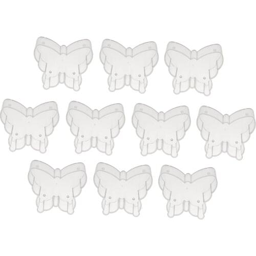 10x Clear Butterfly Tealight Cup Tea Light Holder Candle Molds Wedding Decor