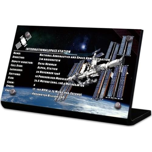 The Acrylic display stand brand for creator 21321 idea International Space Station toys building blocks