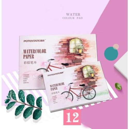 12 Sheet A6 Watercolor Sketchbook Paper for Drawing Painting Color Pencil Book School Art Supplies High Quality