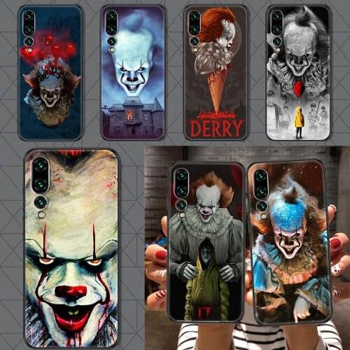 Stephen King It pennywise Phone case For Huawei P Mate P10 P20 P30 P40 10 20 Smart Z Pro Lite 2019 black 3D Etui soft prime