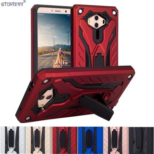 Stand Cover For Huawei Mate 10 Bumper Case Huawei Mate10 ALP-L29 ALP-L09 Soft Silicone and Hard PC Hybrid Shockproof Case Fundas