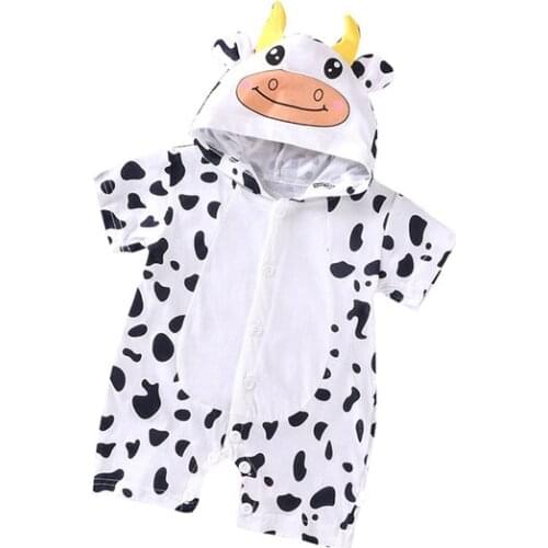 Infant jumpsuit summer romper animal print girl boy cotton suit newborn climbing cartoon rompers cheap stuff baby products