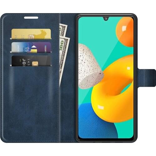 For Samsung Galaxy M32 Case M 32 SM M325F M325F M325 Flip Wallet PU Leather Silicone Protective Phone Folio Back Cover Book Case