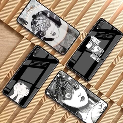 Junji Ito Tees Tempered Glass Phone Case For Huawei P20 P30 P40 P40 Lite Pro Psmart Mate 20 30 Cover Shell