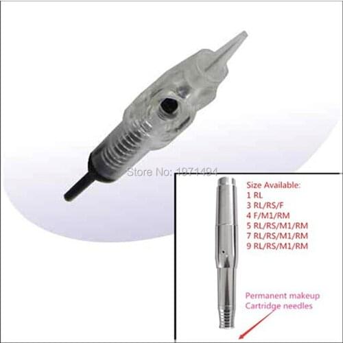 Hot sale 50pcs/lot professional digital manual disposable 5RS needles 0.3mm for permanent makeup tattoo eyebrow lips eyeliner