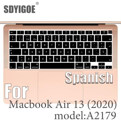 Spain Laptop keyboard cover For Air13 2020 Keyboard A2179 protective film 13inch Spanish For macbook silicone keyboard cover