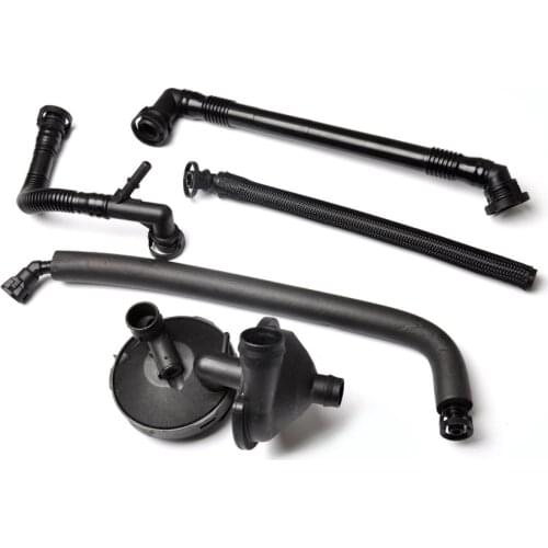 5pcs CRANK CASE VALVE & HOSES 11617501566 For BMW E46 320i 325i 330i 520i 525i 530i E39