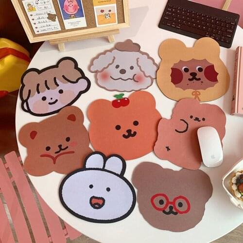 Cute Bear Animal Mouse Pad Desk Big Mat Pads Waterproof Office Cup Mat Antislip Home Decoration Cup Mat Antislip Girls Boys Room