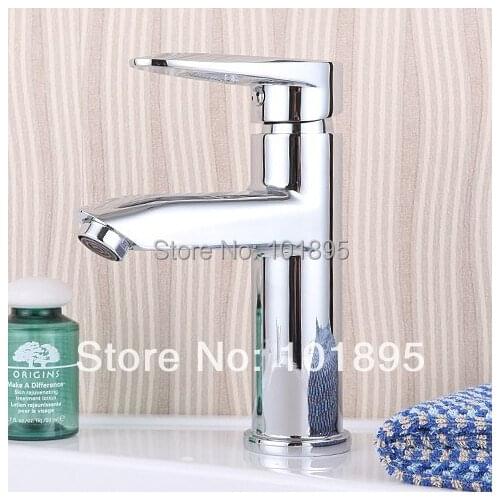 L15775 - Luxury Deck Mounted Chrome Finish Brass Material Wash Basin Tap