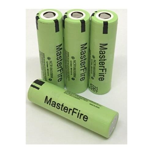 MasterFire 10pcs/lot Original 3.7V 3200mAh NCR18650BM 18650 10A Current Power Tool Battery Lithium Batteries Cell For Panasonic
