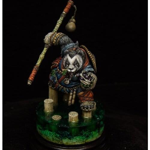 1/24 resin model full body model panda master model handmade free shipping R113