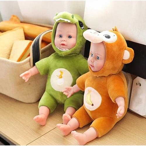 Cartoon Plush Doll Simulation Doll Accompany For Baby Kids Kawaii Toys Animal World Face Doll Plush Doll For Children Xmas Gifts