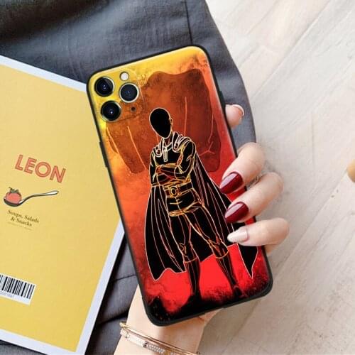 ONE PUNCH-MAN Saitama anime For iPhone se 6 6s 7 8 plus x xr xs 11 pro max soft silicone phone case cover shell