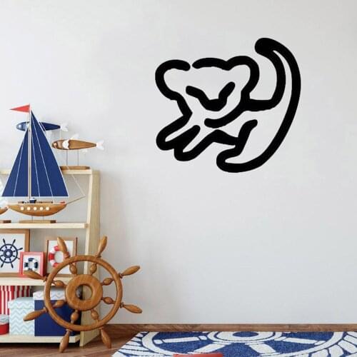 Lion King Simba Wall Decal Drawing Vinyl Wall Sticker Home Decoration Decor For Nursery Kids Boys Girls Bedroom Wallpaper C219
