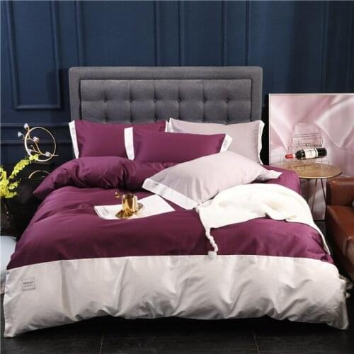 2018 new cotton Bedsheet set Quilt/Duvet cover Bed Pillowcase Embroidery Luxury Bedding set Queen King size 4Pieces