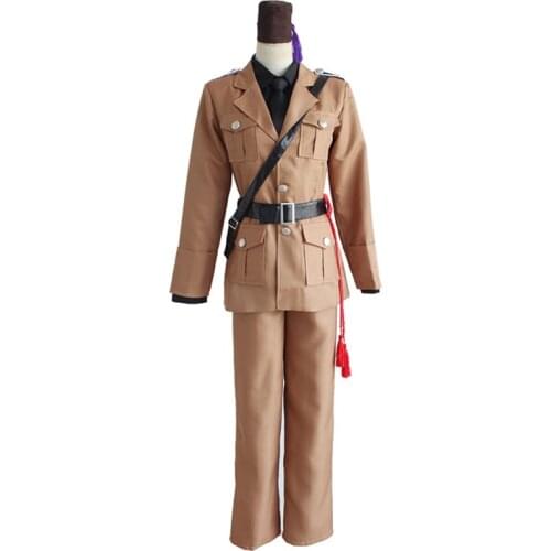 AXIS Power HETALIA APH Italy Feliciano VargasAnime Custom Made Army Uniform Cosplay Costume 11