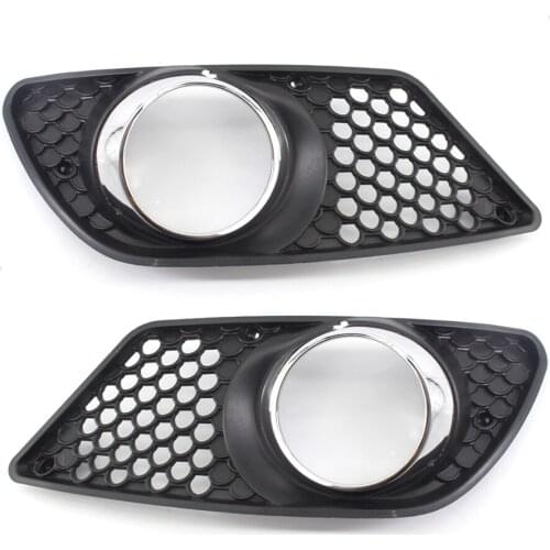 Front Bumper Fog Light Grille for Mercedes Benz C-Class W204 2008-2010