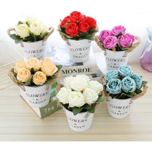 Valentines Day Gift Artificial Flower Rose Bouquet Home Wedding Decoration Birthday Thanksgivung Gifts Christmas
