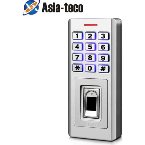 Backlight Semiconductor Fingerprint Metal Keypad IP68 Waterproof RFID Standalone Access Controller Finger+RFID+Password