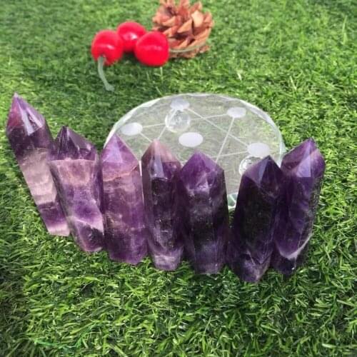 Natural dream amethyst Crystal gemstone point Metaphysical chakra healing crystal wholesale 7 star array home decor wholesale