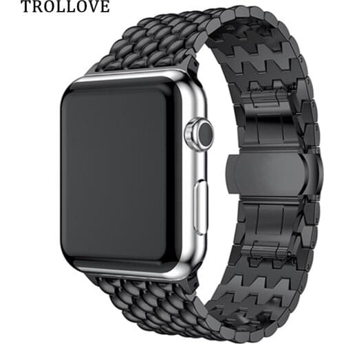 Luxury Stainless Steel Bracelet Band for apple watch Series 1 2 3 4 Band for iwatch 44mm 40mm 38mm Replacement Wrist Strap 42mm