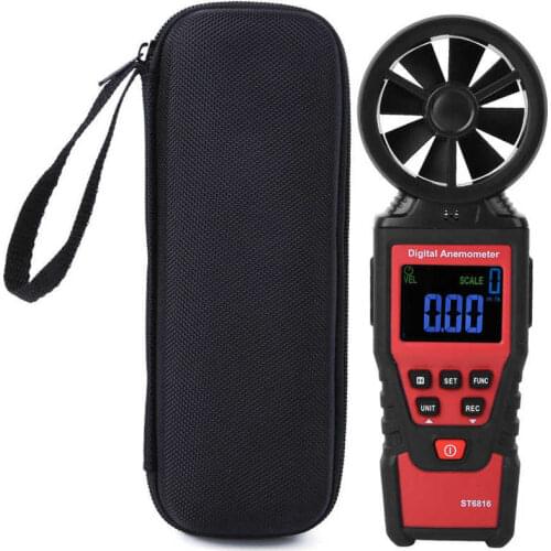 Stroboscope ST6816 LCD Handheld Digital Anemometer Wind Speed Temperature Meter Tester Wind Speed Measurement Tools