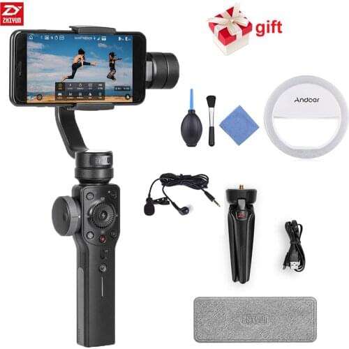 Zhiyun Smooth Q/Smooth 4 3-Axis Handheld Gimbal Portable Stabilizer for iPhone Samsung Smart phone for Gopro Action Camera 5 4 3