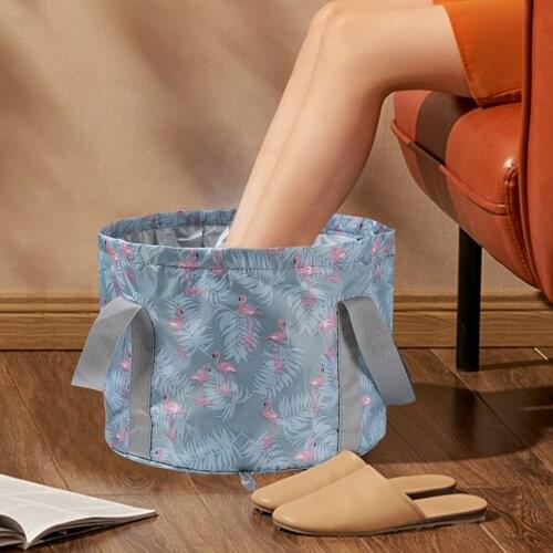 Foldable Laundry Basket Tub Massage Portable Washbowl Foot Bath Water Container Storage Wash Basin Footbath For Outdoor Travel