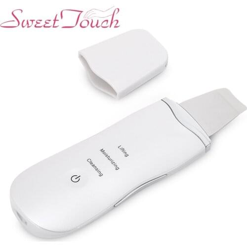 Sweettouch Ultrasonic Face Skin Scrubber Facial Cleaner Peel Vibration Blackhead Removal Exfoliating Pore Face Skin Care Tools