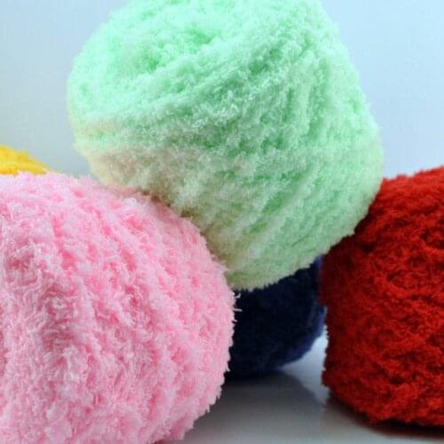 100gX3pcs) 3 shares coral velvet towel line wool velvet line woven diy stick needle scarf line