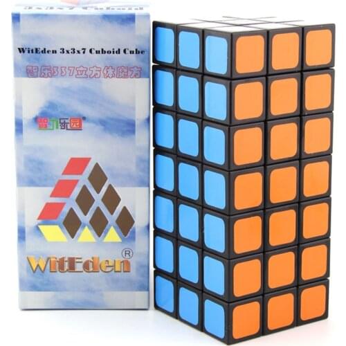 WitEden Unequal 3x3x7 Camouflage Magic Cube Professional Speed Puzzle 337 Cube Educational Toys for Children cubo magico