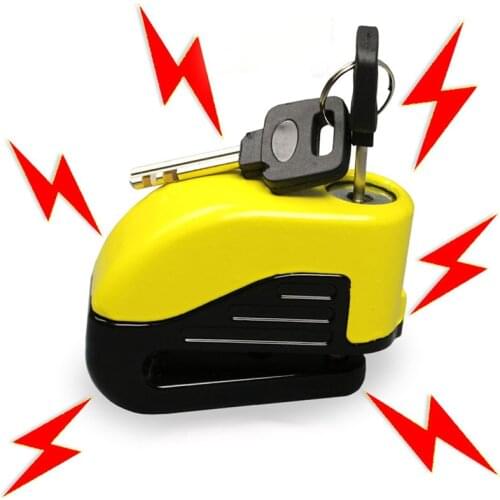 Security Protect Bike Motorcycle Anti Thief Electric Bike Wheel Disc Brake Alarm Lock Zinc Alloy Siren Lock Bike Accessories