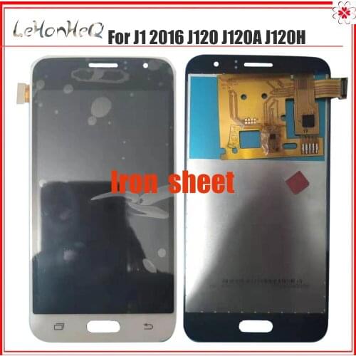 J120 LCD J120 Iron LCD For Samsung Galaxy J1 2016 J120 J120A J120H Adjust LCD Display Touch Screen Digitizer Assembly