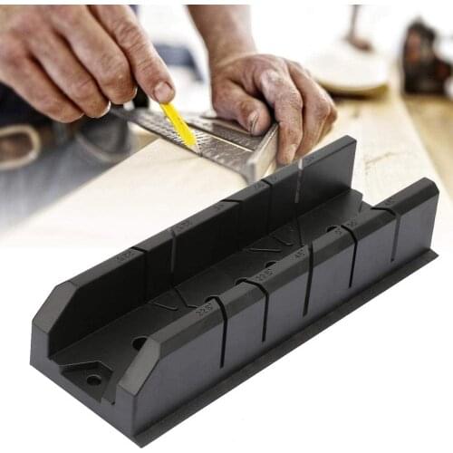 22.5/45/90 Degree 1pcs Wood Cutting Clamping Miter Saw Box Woodworking Angle Cutting for Carpenter