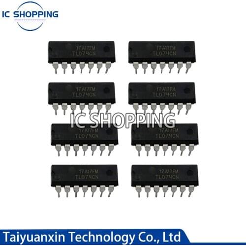 10PCS-25PCS TL074CN DIP14 TL074 DIP 074CN DIP TL064CN TL084CN TL074 TL064 DIP-14 Low Power Operational Amplifier